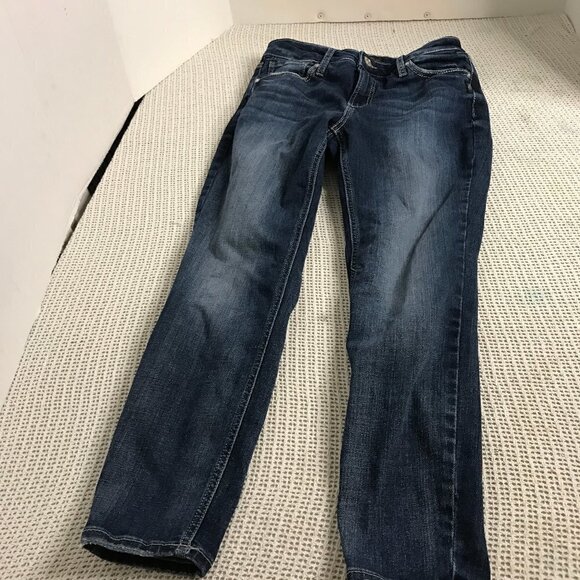 SILVER WOMENS JEANS SKINNY CROPPED SIZE W29 L26 - Picture 2 of 9